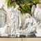 Glitzhome® 10-Piece Ivory & Gold Resin Nativity Figurine Set